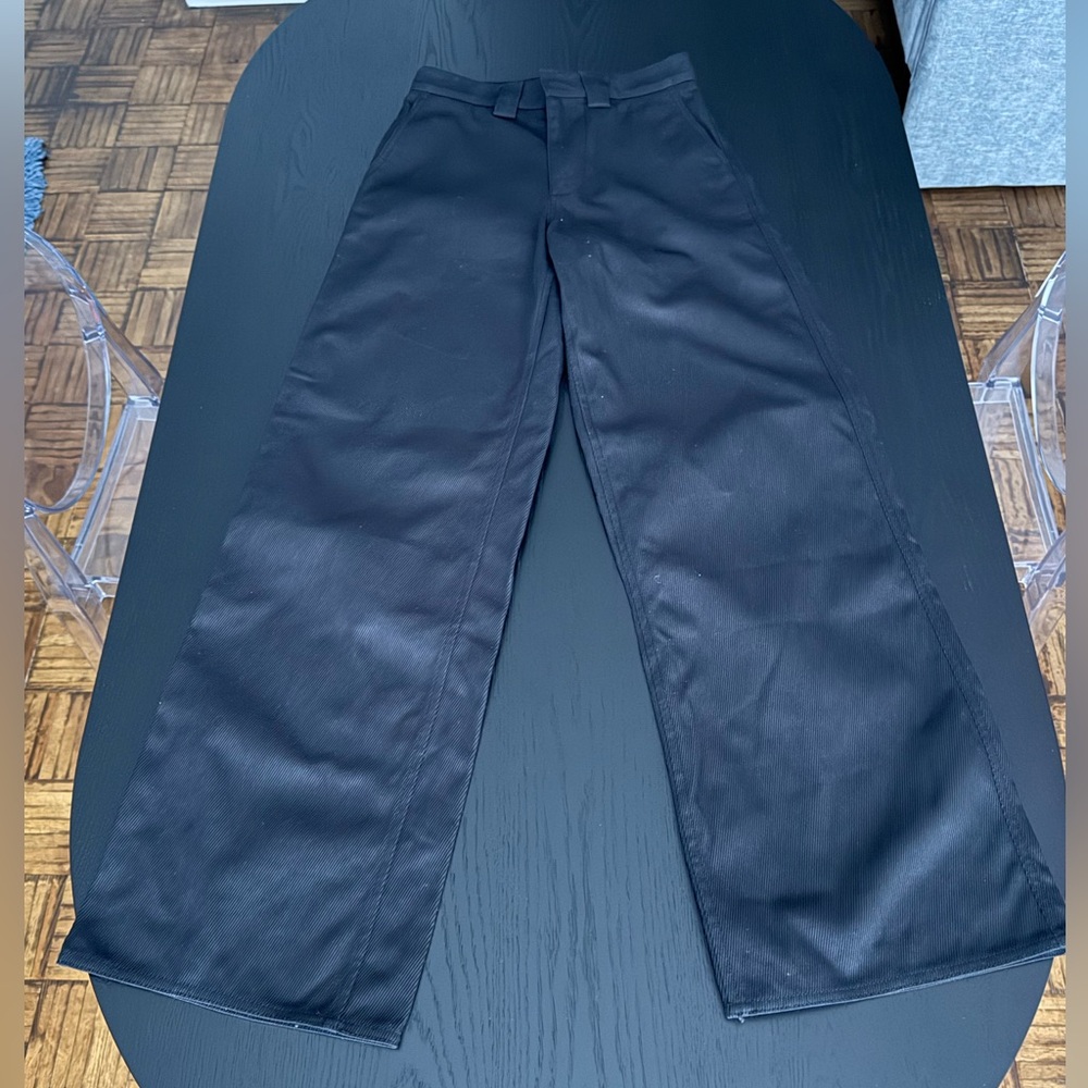 Sunnei Wide Leg Black Cotton Pants